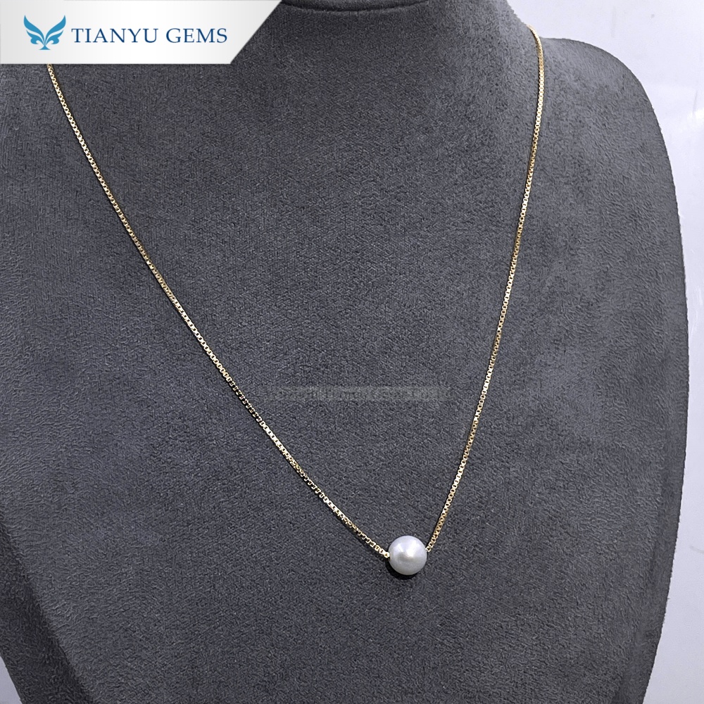 Tianyu Gems Pearl Gold Necklace 10k Gold Necklace With Pearl For Women 4