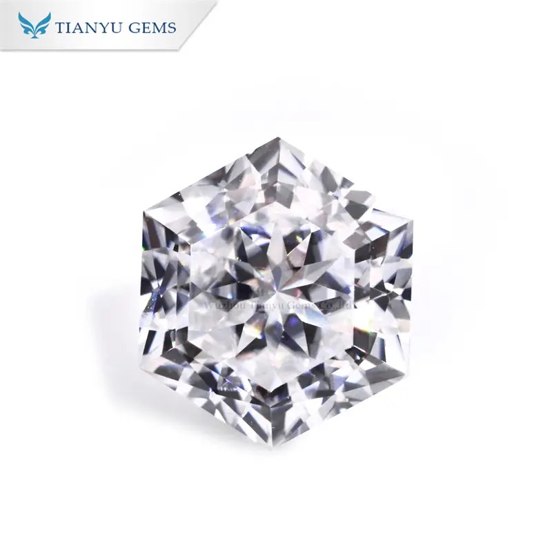 Tianyu Gems S-hex-y Cut White Moissanite Diamond 1