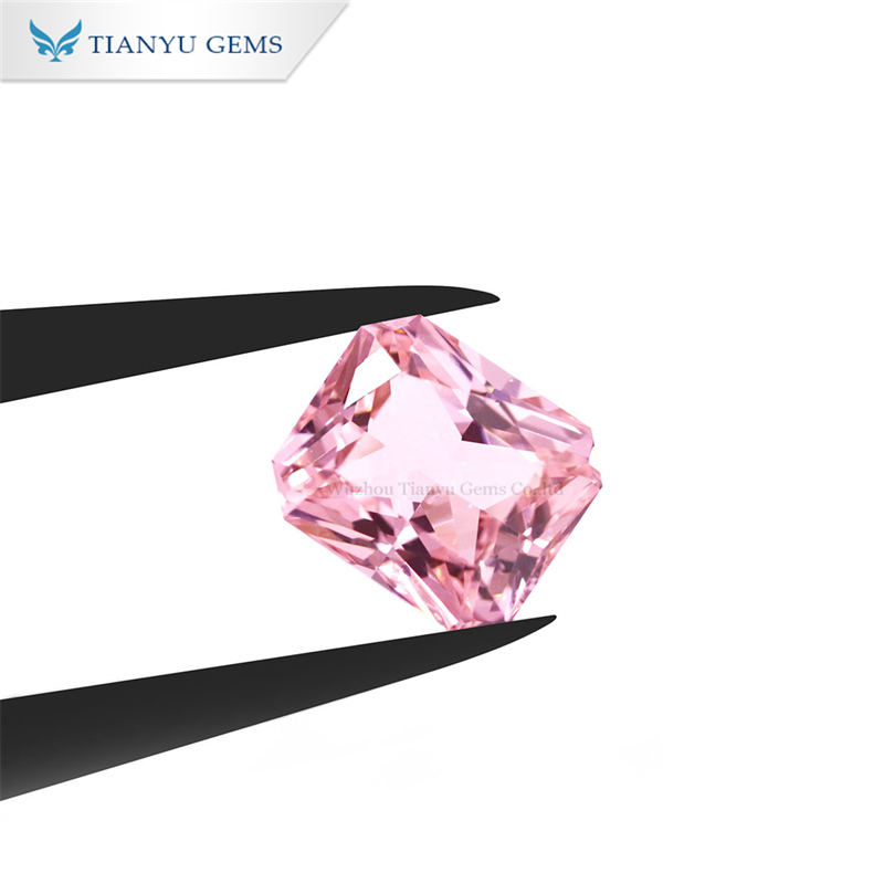 Tianyu Gems 6*7mm Radiant Cut Lab Grown Pink Sapphire 7
