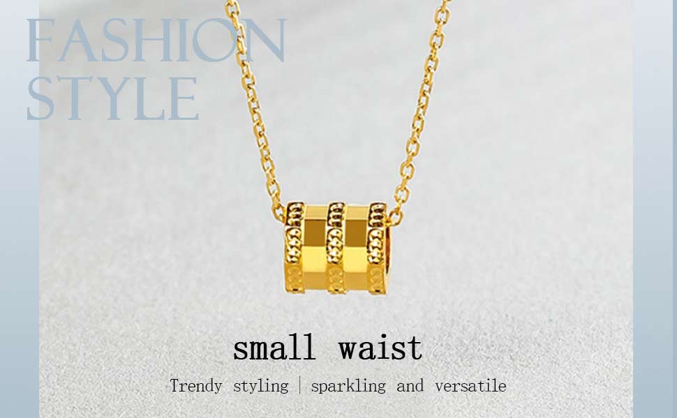 Tianyu Gems high-end customized 24k pure gold small waist necklace for women 4
