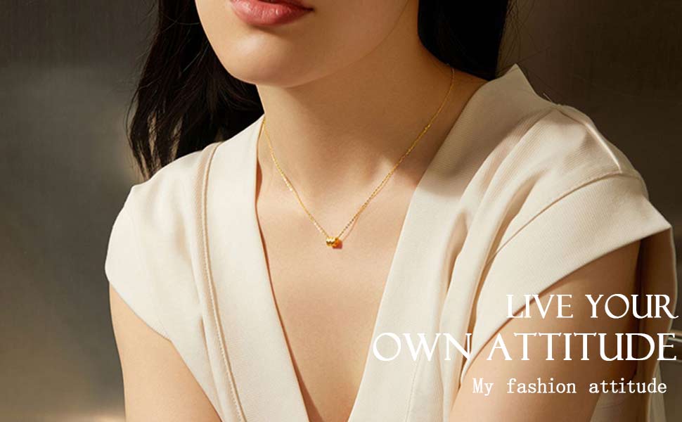 Tianyu Gems high-end customized 24k pure gold small waist necklace for women 6