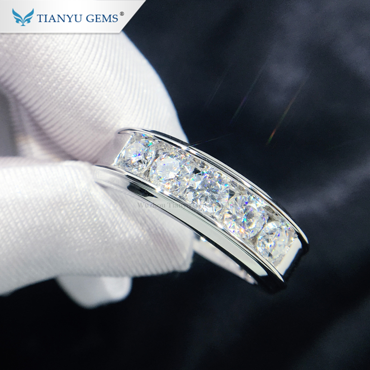 Custom expensive mens wedding bands Supply Manufacturer | Tianyu gems 9