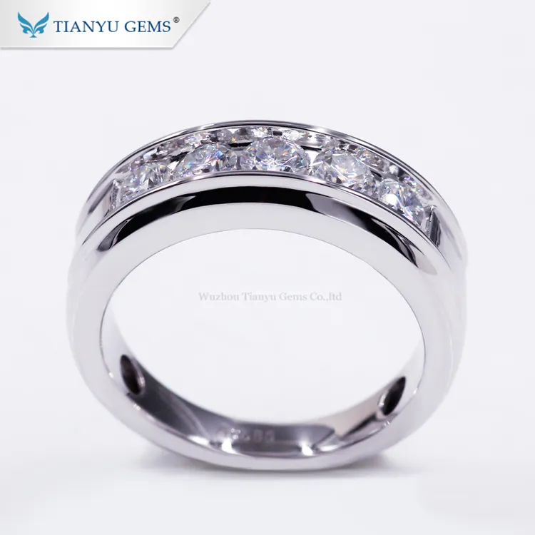 Custom expensive mens wedding bands Supply Manufacturer | Tianyu gems 4