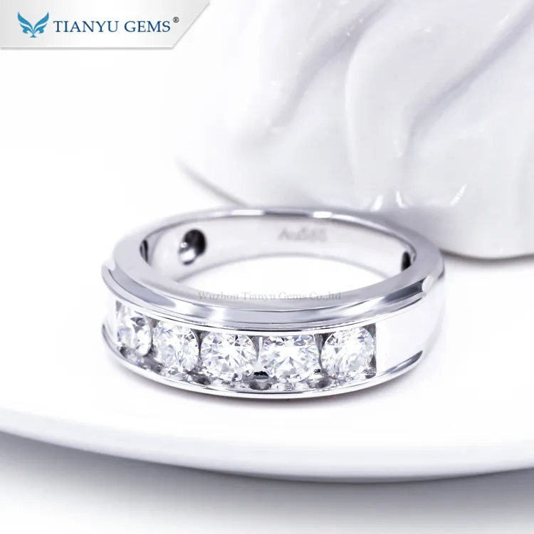 Custom expensive mens wedding bands Supply Manufacturer | Tianyu gems 5