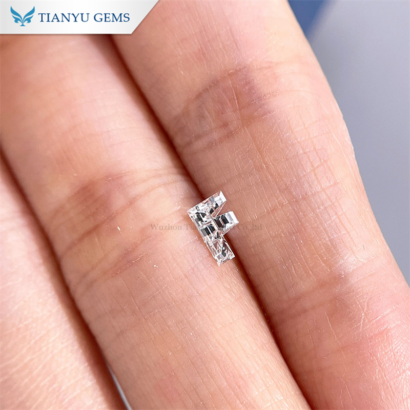 Customized Alphabet Diamond Letter F Lab Grown Diamond manufacturers From China | Tianyu gems 9
