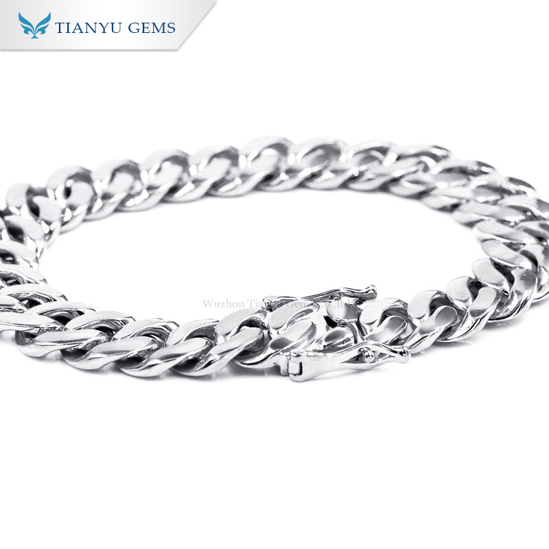 Tianyu Gems Light Luxury Jewelry Hollow Buckle Set Diamond Cuba Bracelet Niche Simple Gift Lover To Send Boyfriend 3