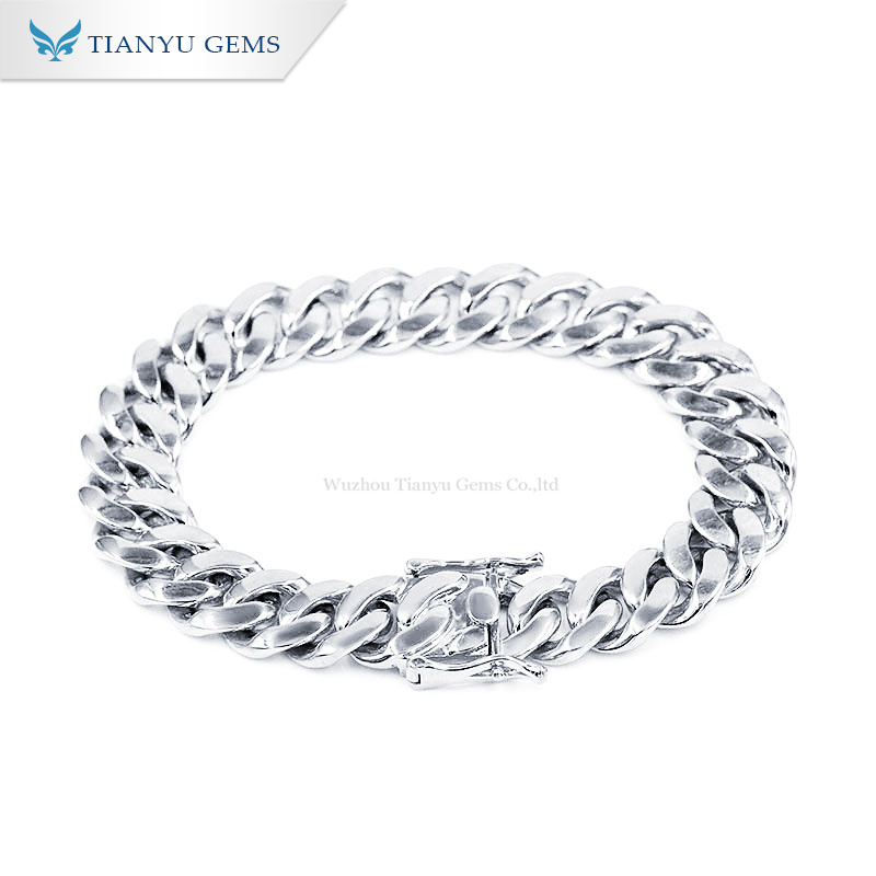 Tianyu Gems Light Luxury Jewelry Hollow Buckle Set Diamond Cuba Bracelet Niche Simple Gift Lover To Send Boyfriend 2