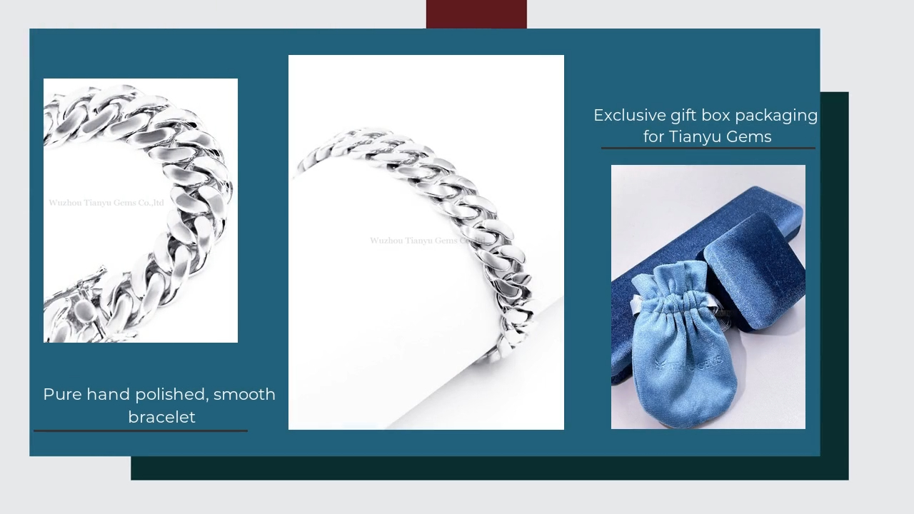 Tianyu Gems Light Luxury Jewelry Hollow Buckle Set Diamond Cuba Bracelet Niche Simple Gift Lover To Send Boyfriend 6