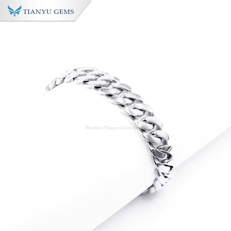 Tianyu Gems Light Luxury Jewelry Hollow Buckle Set Diamond Cuba Bracelet Niche Simple Gift Lover To Send Boyfriend 4