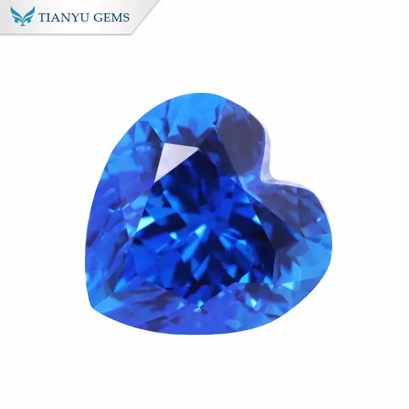 Heart Cut Cobalt Spinel Lab Grown Gemstone 1