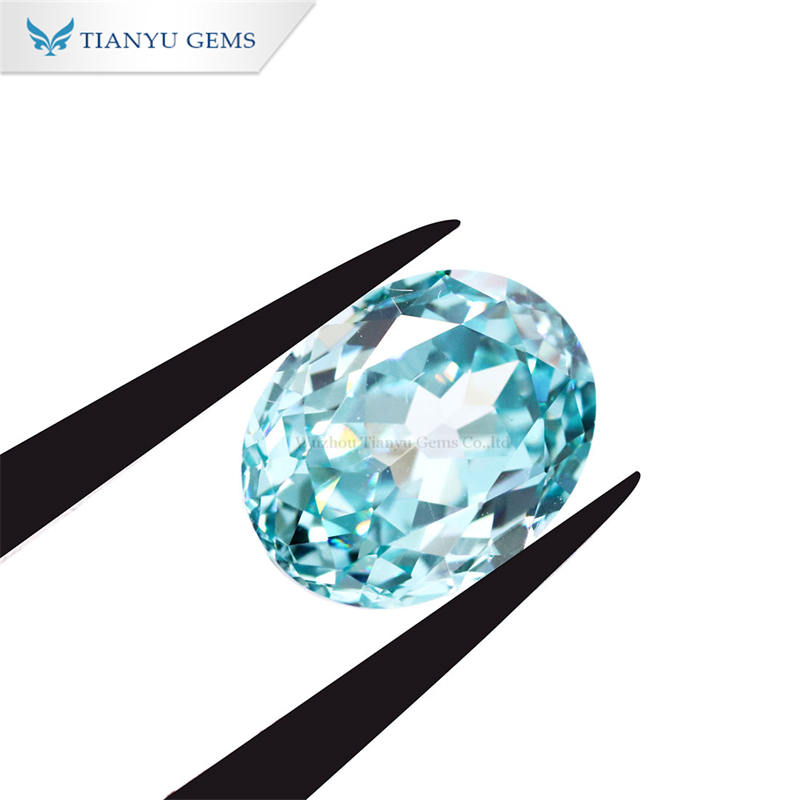 Tianyu Gems 7*9mm Natural Oval Cut Paraiba Tourmaline Stone 7