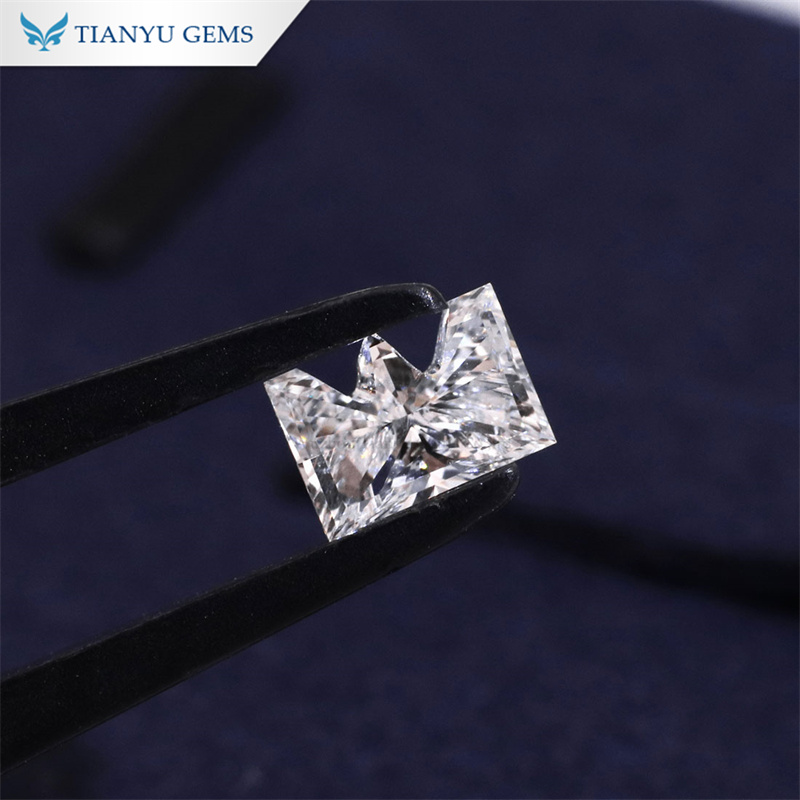 Antikk 1ct hvit HPHT labgrown diamant bokstav E 7