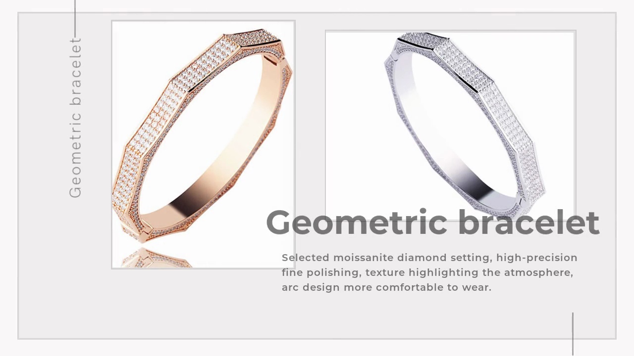 Geometric bracelet.