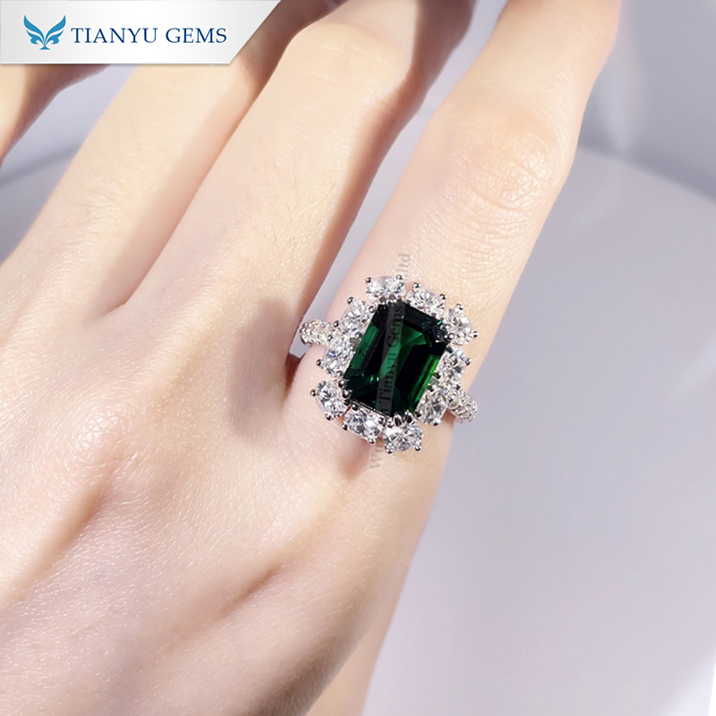 Tianyu gems | High-quality double gemstone ring Suppliers 6