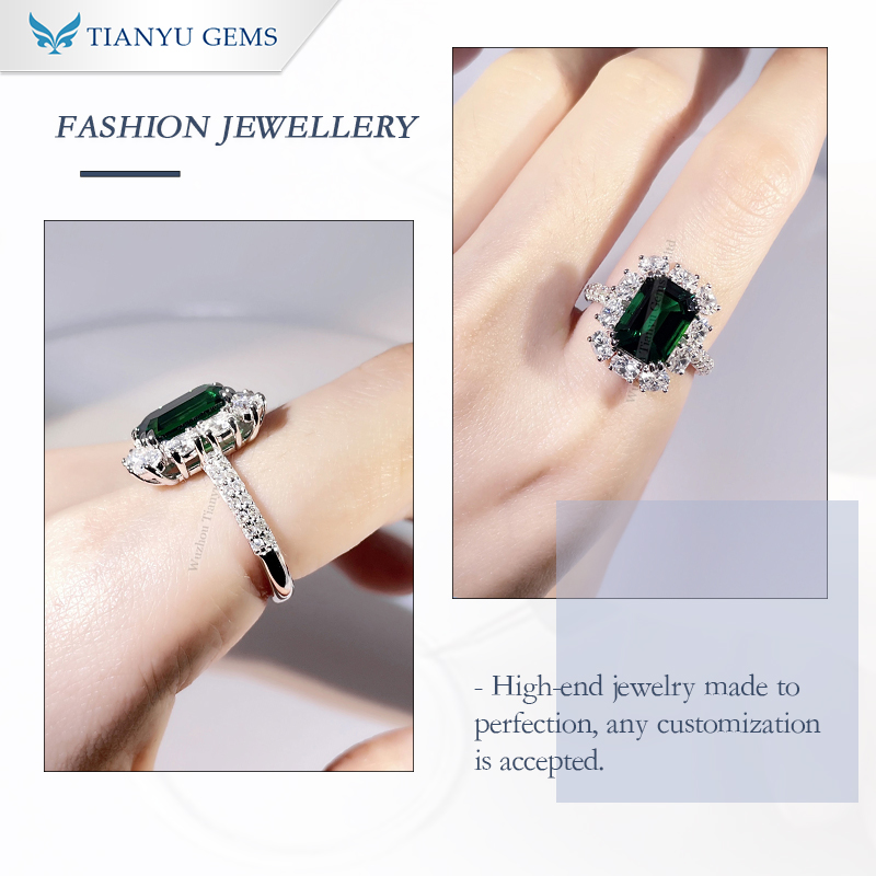 Tianyu gems | High-quality double gemstone ring Suppliers 5