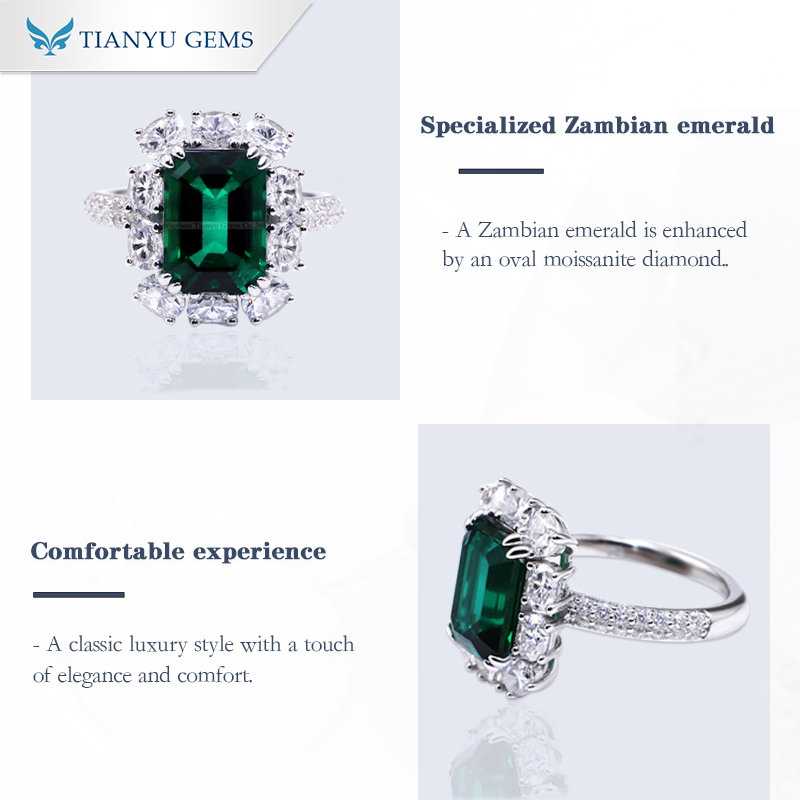 Tianyu gems | High-quality double gemstone ring Suppliers 3