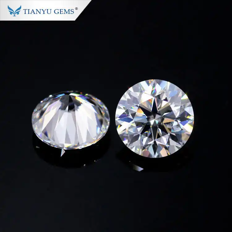 Tianyu gems Super White DEF VVS 3Ex Cut 14*14mm Cushion cut Moissanite 1