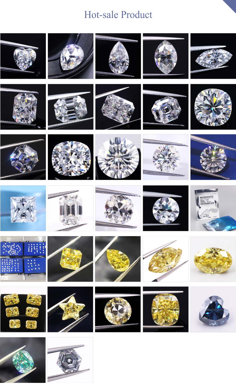 Tianyu gems Super White DEF VVS 3Ex Cut 14*14mm Cushion cut Moissanite 7