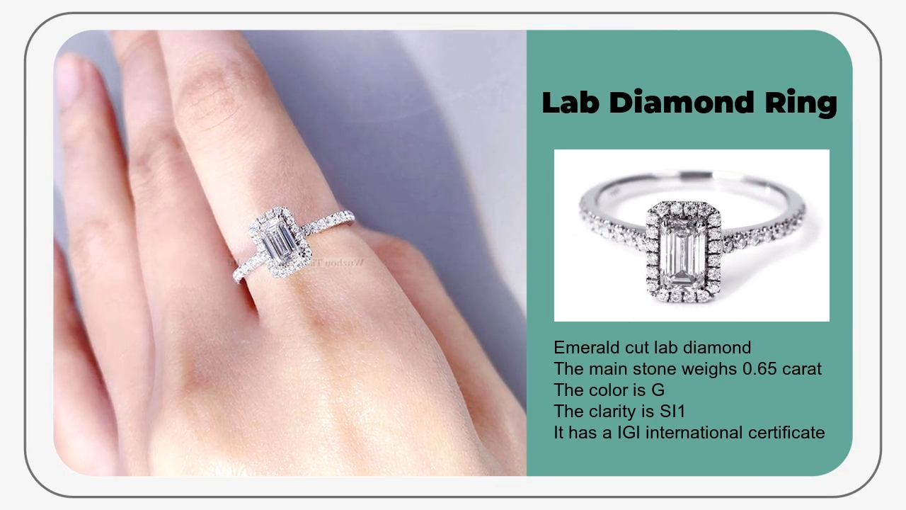Tianyu gems Lab Grown Diamond Ring Finished Product 3