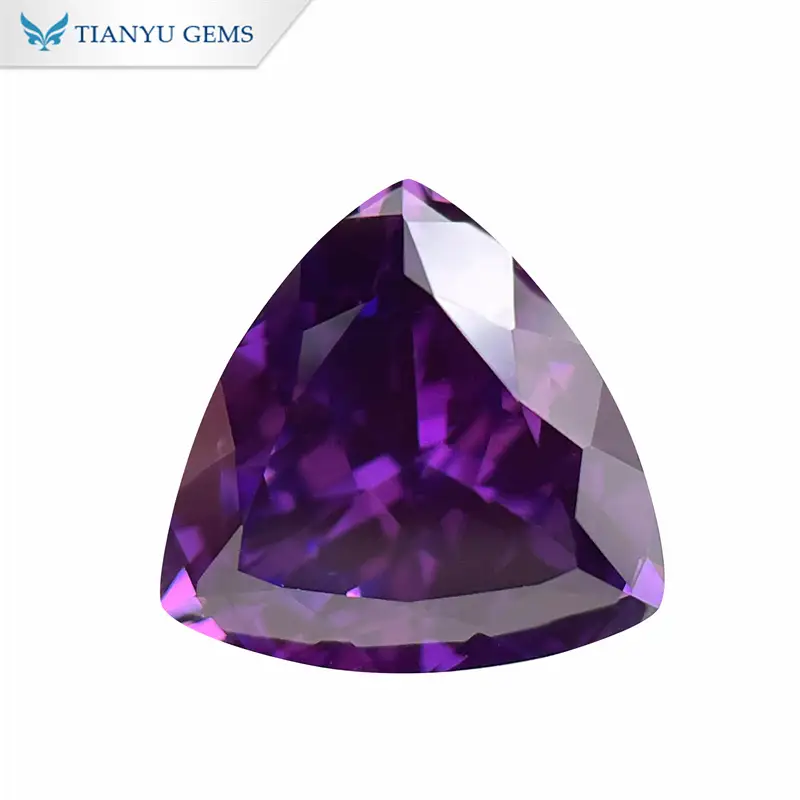 1조 원에 달하는 천연 커팅 및 실험실에서 제작된 진한 보라색 사파이어 원석 도매 1
