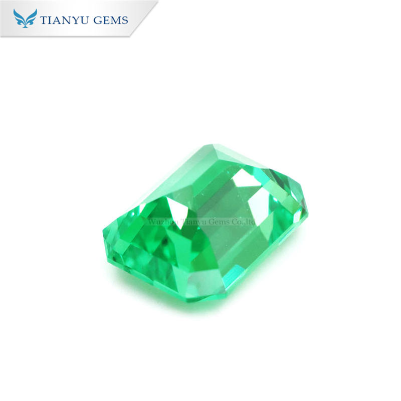 Tianyu gems 7*9mm Emerald Cut Lab Grown Tsavorite 9