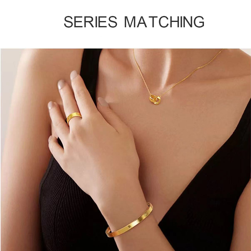 Tianyu Gems customed 24K pure gold simple necklace fashion woman pendant 7