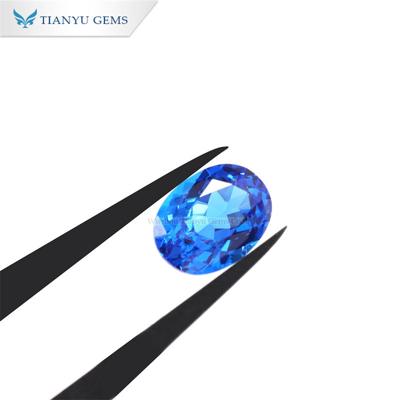 Quality Tianyu Gems 6*8mm Oval Cut Lab Grown Cobalt Spinel Manufacturer 8