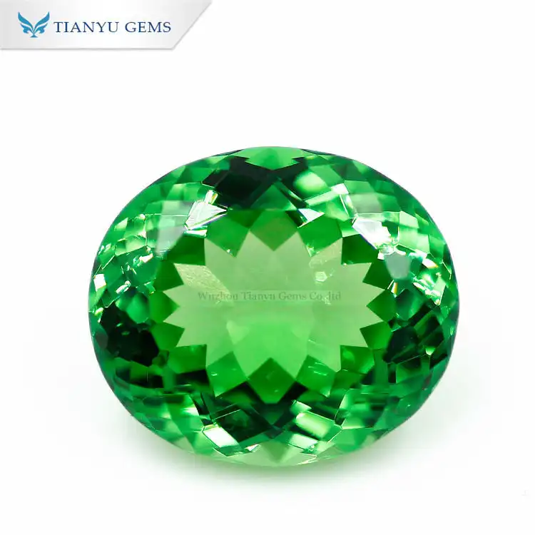 #B1326 Kryptonite-Dark Green Gemstone Synthetic Nanosital 1