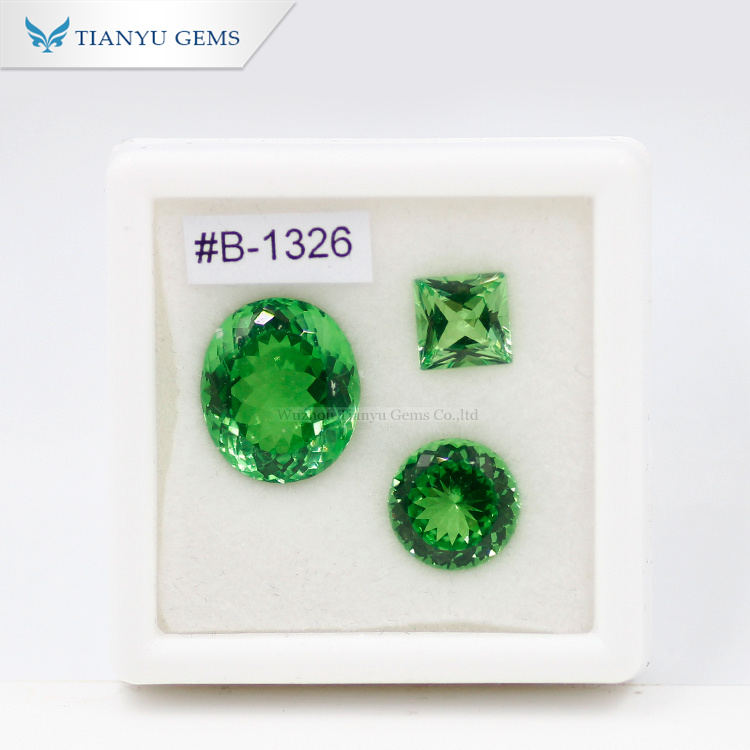 #B1326 Kryptonite-Dark Green Gemstone Synthetic Nanosital 9
