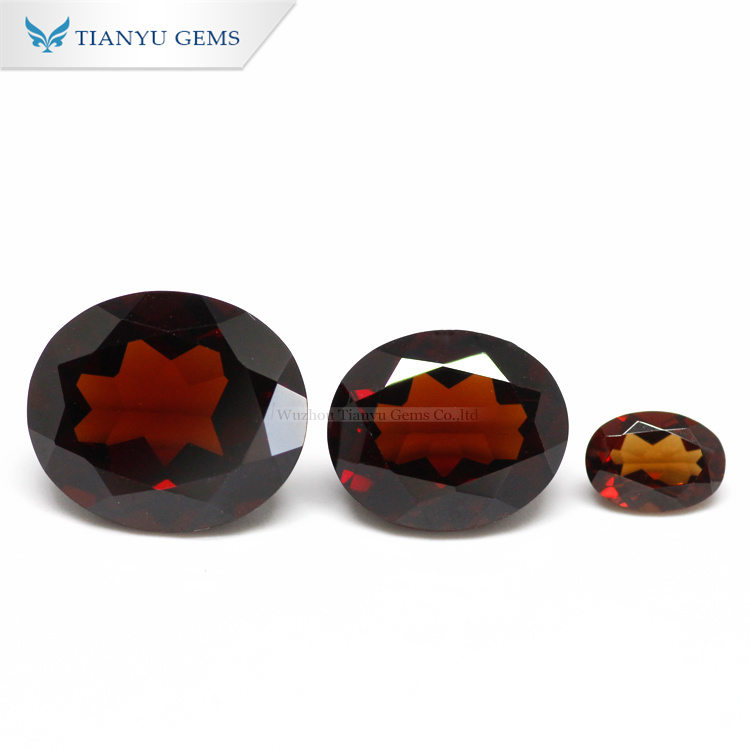 Grenat synthétique Nanosital taille ovale, taille moyenne n° 657 10