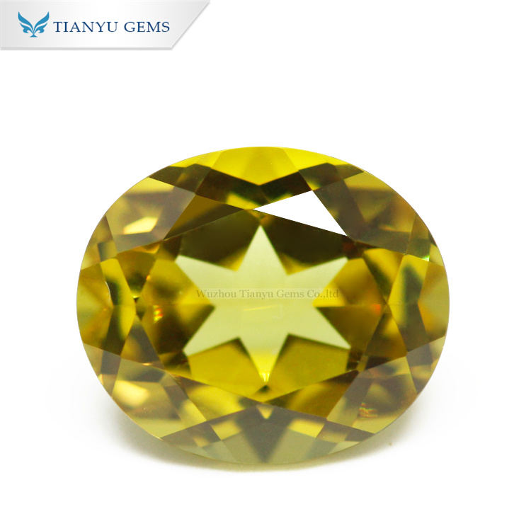 #139 Yellow Green Color Change Synthetic Gemstone Nanosital 10