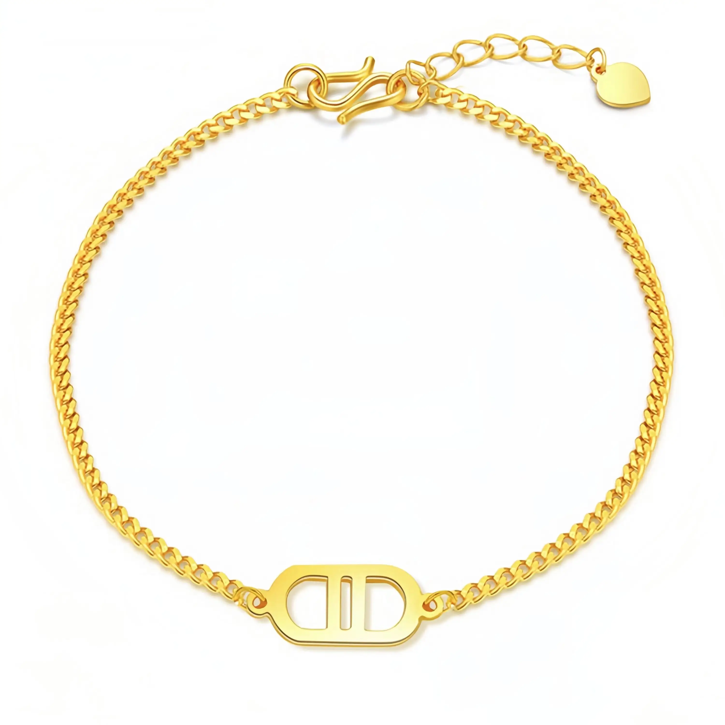 Tianyu Gems customed 24K pure gold fashion bracelet for women 1
