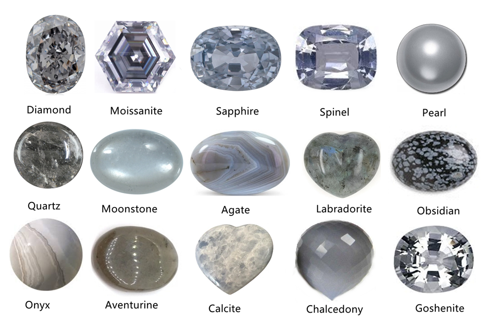 Top 15 Popular Grey Gemstone Types 1