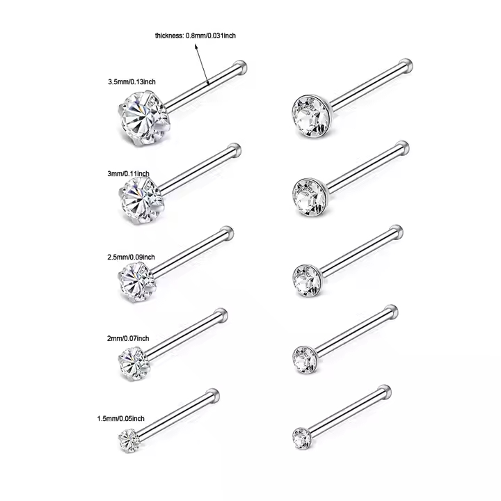 Special jewelry: the unique charm of diamond navel studs，nose studs 20