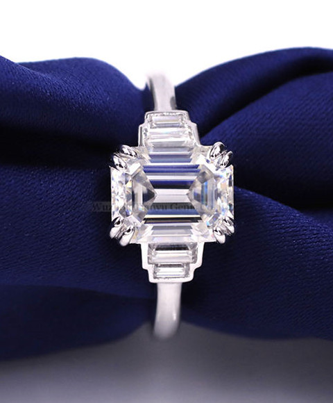 Custom moissanite engagement rings - Tianyu GEMS