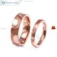 18K Rose Gold Engraved Couple Rings - Best Engagement Rings for Couples 1