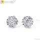 Flower-Shaped Lab Diamond Earrings for Women 1