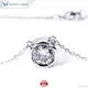Simple Life Style Round Pendant with Rings - Lab Diamond Necklace 1