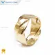 18K Yellow Gold Cross Design Men's Ring - Fine Polishing, Comfortable Wear 1