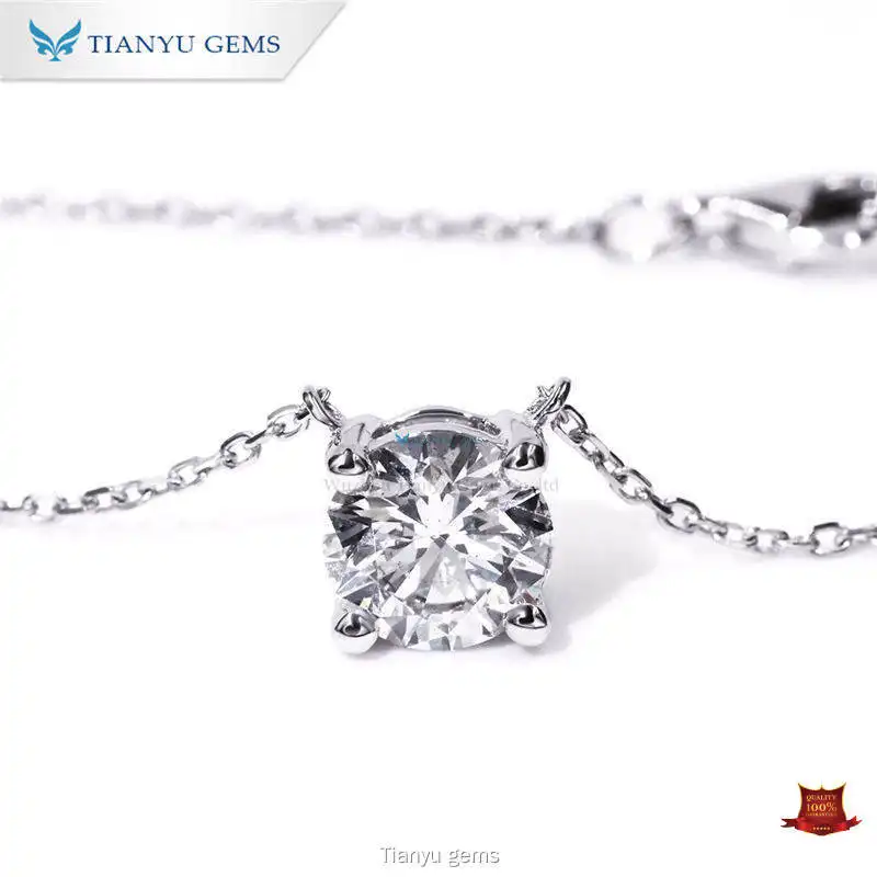 H Color Lab Grown Diamond Necklace - Sustainable Elegance 1