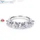 14k White Gold 5 Stones HPHT Lab Diamond U-Channel Eternity Ring - Tianyu Gems 1