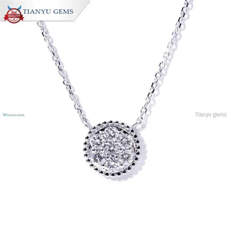 Custom 10K-18K Gold Lab Diamond Chain Necklace 1