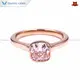 14K Rose Gold Cushion Pink Diamond Ring - Elegant & Versatile 1