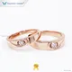 18K Rose Gold Couple Rings with Diamond - Symbolize Your Love 1