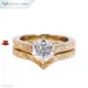 Hexagon Carved Gold Ring Set - Fashionable & Versatile 1