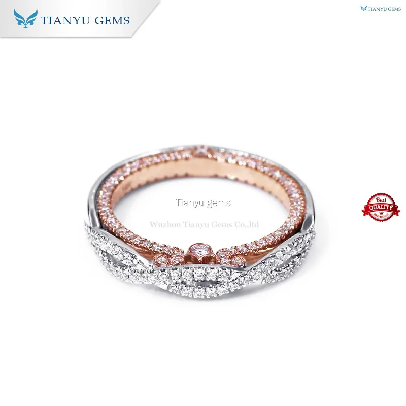 Custom Mixed Color Women's Moissanite Ring - Princess Cut 1