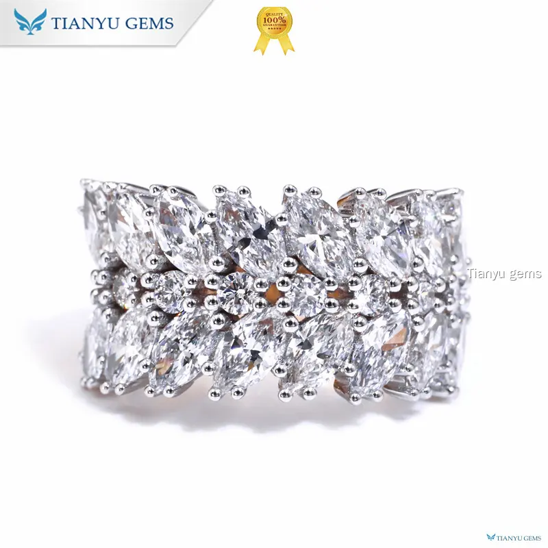 Gold Cluster Ring | Customizable Materials & Colors | Affordable & Stylish | Perfect Gift | 14K Gold | Lab Diamond Wedding Ring 1