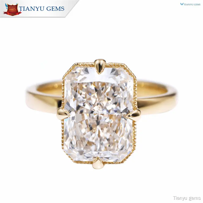 High-Quality Radiant Engagement Ring: Symbol of Love & Technology 1