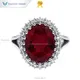 July Birthstone Ruby Ring - Customizable Vintage Design 1