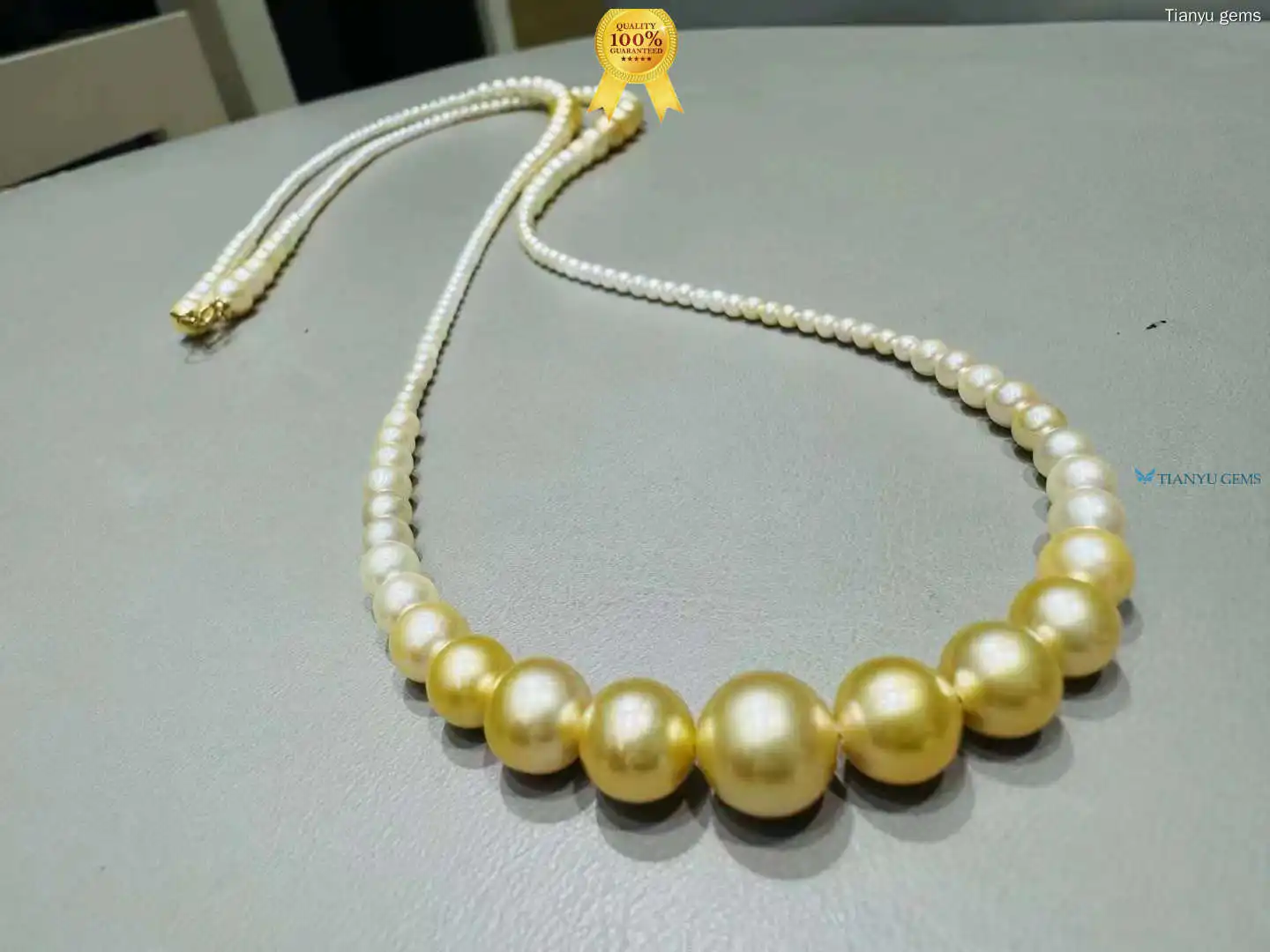 Certified Saltwater Pearl Necklace - Timeless Elegance 1